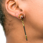 Agate Brass Earing | Spirit Spear | Yakubu Designs 1