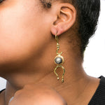 Pearl Brass Copper Earing | Lucky Pearl | Yakubu Designs 1