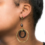 Shell Brass  Earing | Salvation | Yakubu Designs 1