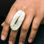 Shell Brass Ring Yakubu Design 1