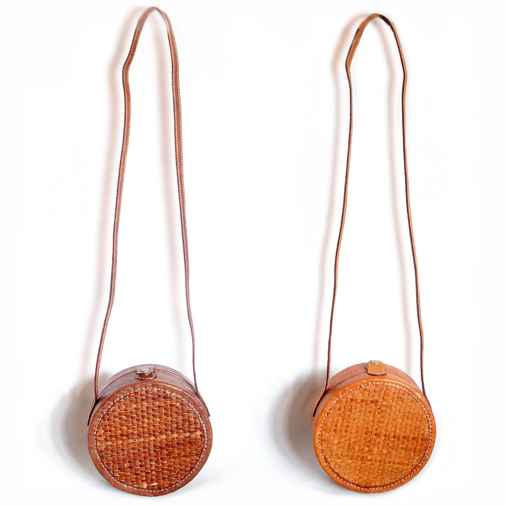 Rattan Bag | Leather Woven Bag | Yakubu Design | Image 1