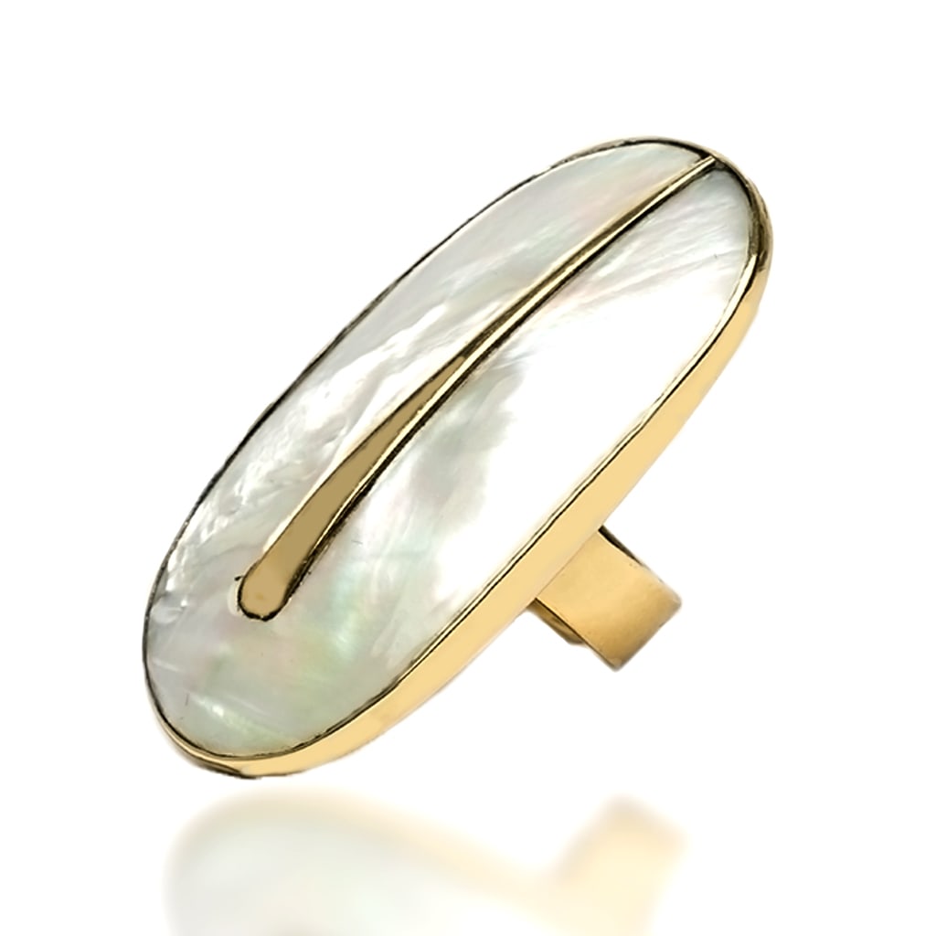 Shell Brass Ring Yakubu Design 2