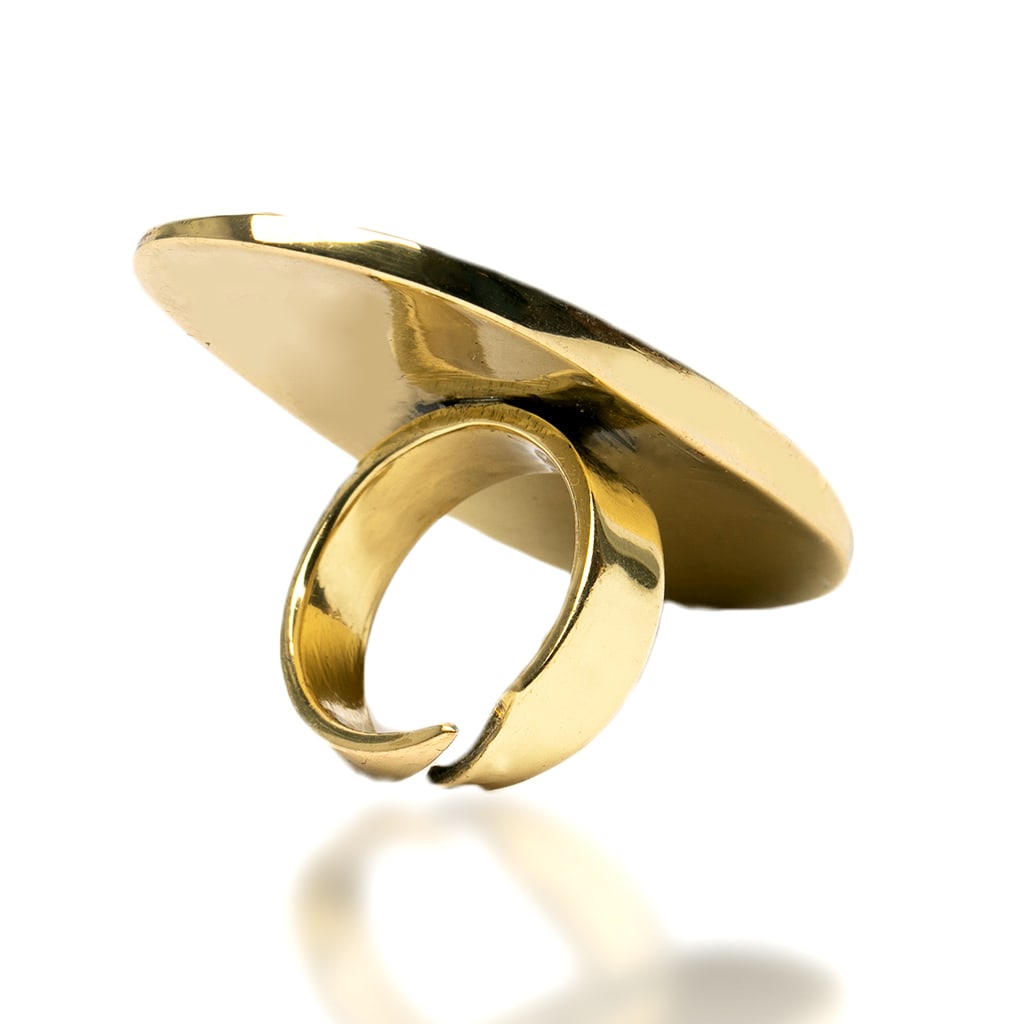 Shell Brass Ring Yakubu Design 3