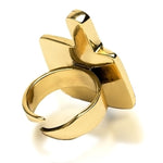 Shell Brass Ring Gold as Ice Yakubu Design 3