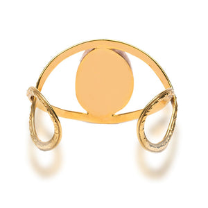 White Howlite 18k Gold-Plated Brass Bracelet | Moon Stone 18k Gold-Plated Necklace | Moon stone Gold-Plated Silver Ring | Yakubu Design | Image 8