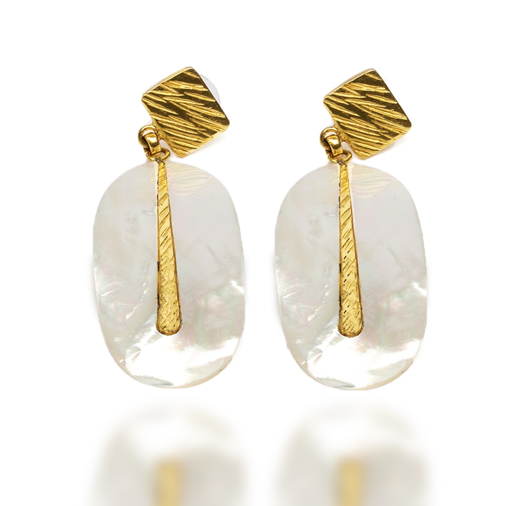 Shell Brass Earing | Victory | Yakubu Design 2