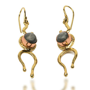 Pearl Brass Copper Earing | Lucky Pearl | Yakubu Designs 2