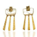 Shell Brass Earing | Luxe | Yakubu Design 2