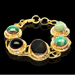 Candy Agate 18k Gold-Plated Bracelet |Lake Stone Agate, 18k Gold-Plated Necklace | Yakubu Design | Image 5