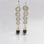 Smoky Quartz  Silver Earing  | Smoky Tears | Yakubu Designs | 1