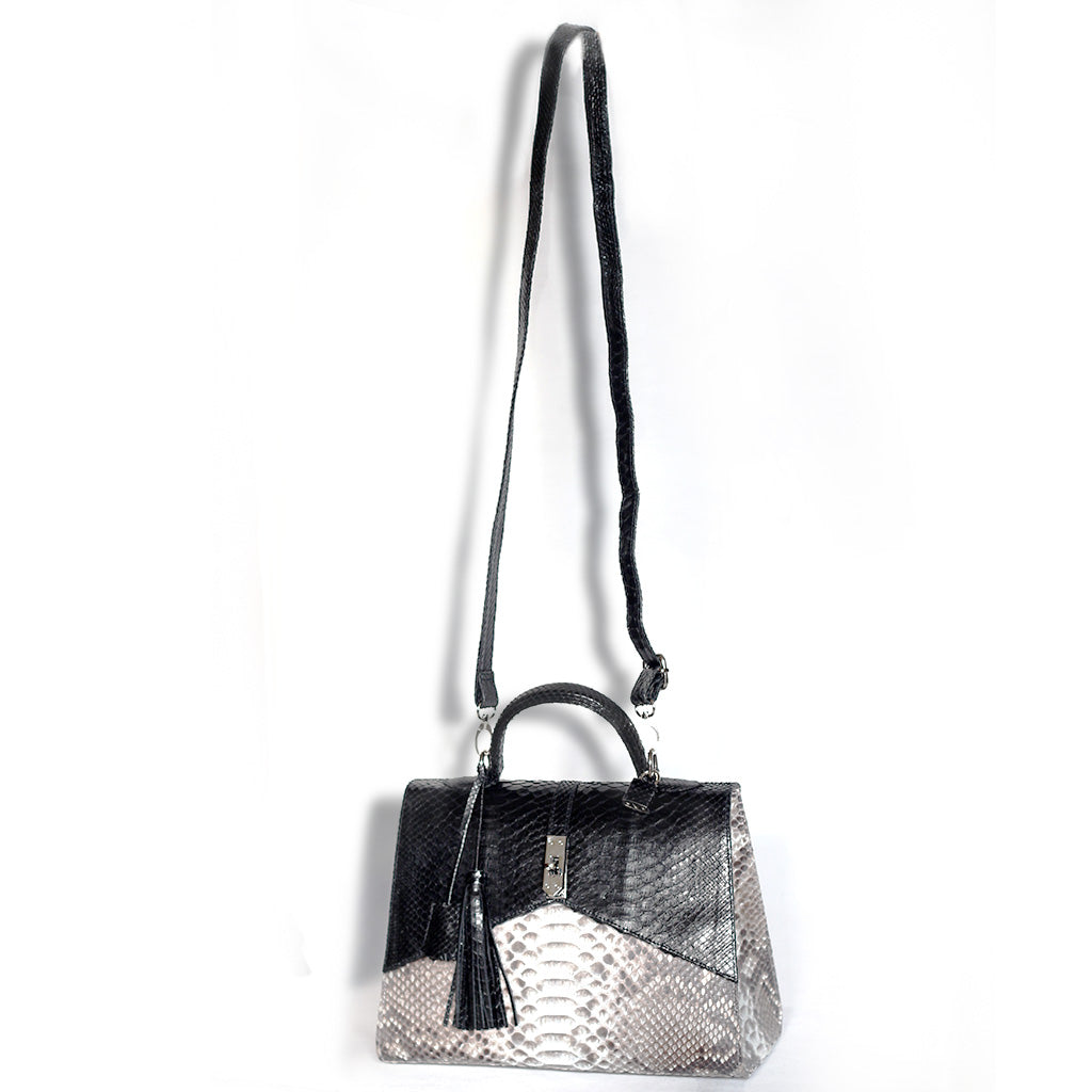Two Toned Snakeskin Bag | Genuine Snake skin Leather Bag | Yakubu Design | Image 1