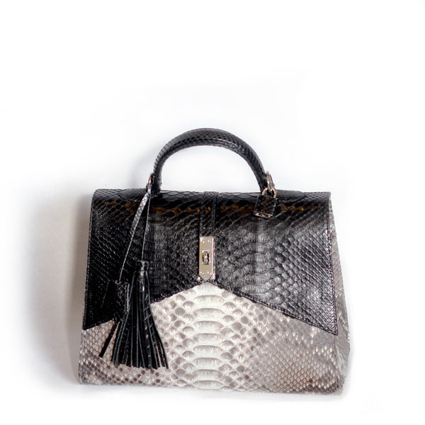 1970's-80's Susan Gail Pleated PYTHON Snake Skin CLUTCH Handbag - Great  Handles! - Vintage Skins
