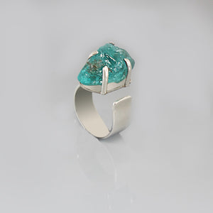 Silver Platter Set | Green quartz  Stone Necklace Silver | Green quartz  Stone Bracelet Silver | Green quartz  Stone Ring SIlver | Yakubu Design | Image 7