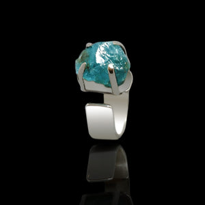 Silver Platter Set | Green quartz  Stone Necklace Silver | Green quartz  Stone Bracelet Silver | Green quartz  Stone Ring SIlver | Yakubu Design | Image 6