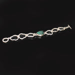 Lucky Charm Set | Malachite Stone Silver Bracelet | Malachite Stone Silver ring | Yakubu Design | Image 3