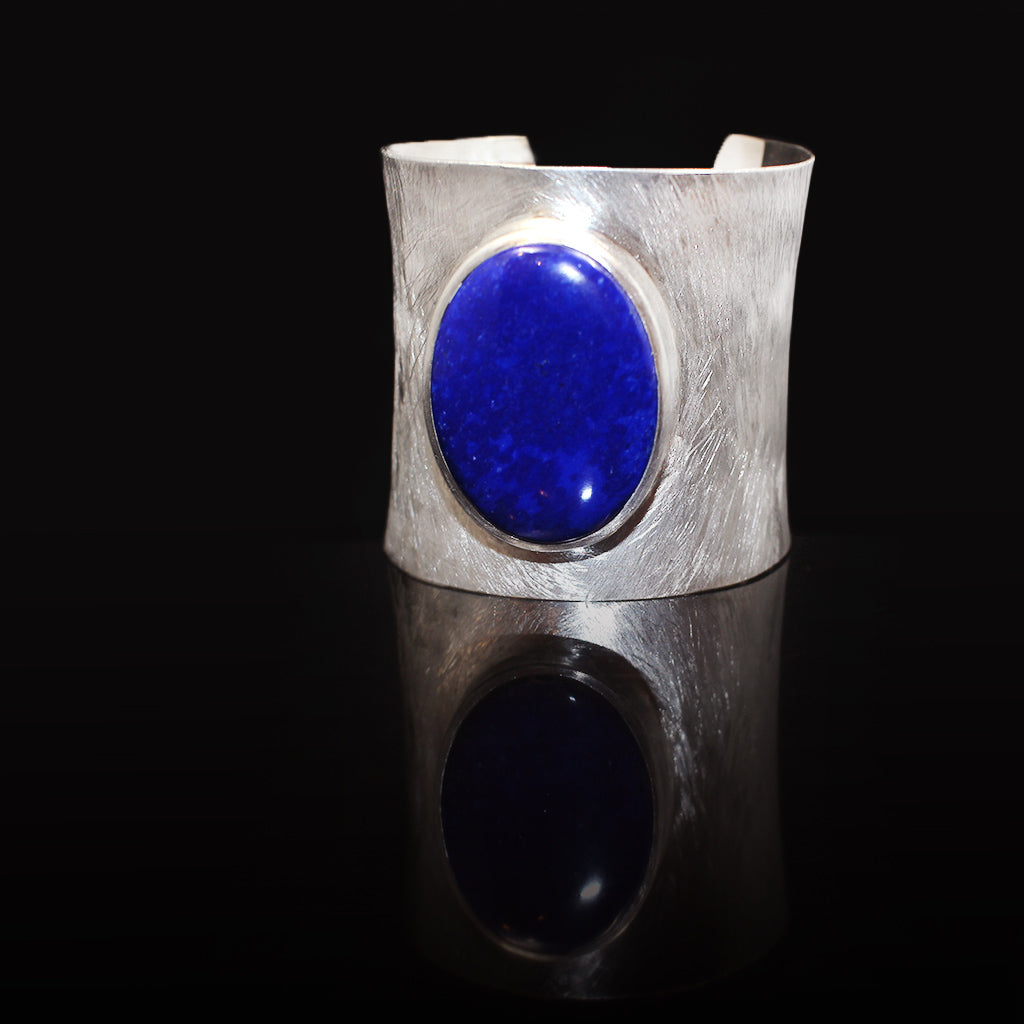 Lapis Lazuli Bracelet |Silver Iolite Necklace Silver| Lapis Lazuli Silver Ring| Set|Image 3