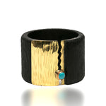 Turquoise Wooden Brush Bracelet | Yakubu Design |Image 2