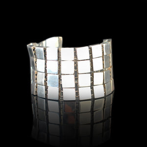 Color Block Cuff | Silver Bracelet | Yakubu Design | Image 1