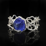 Lapis| Lapis lazuli Silver Bracelet | Lapis Lazuli Choker Necklace | Keynite Set Earing | Yakubu Design 3