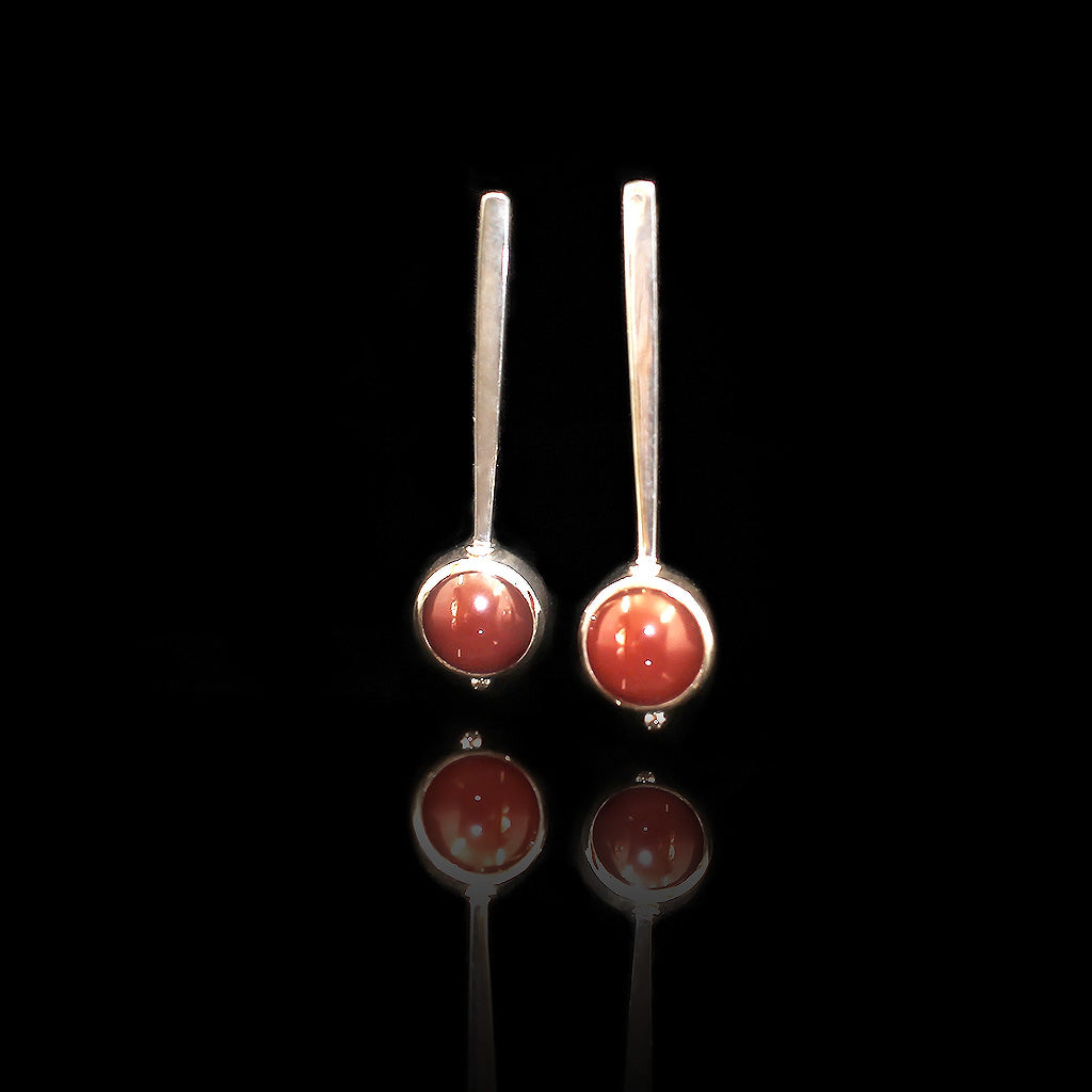 Silver Sphere Purer | Carnelian Silver Bracelet | Carnelian Silver Ring | Yakubu Design Image 6