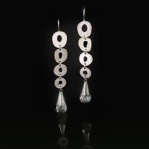 Silver Platter Set | Crystal Seilver Earing | Crystal Seilver Necklace | Yakubu Design | Image 3