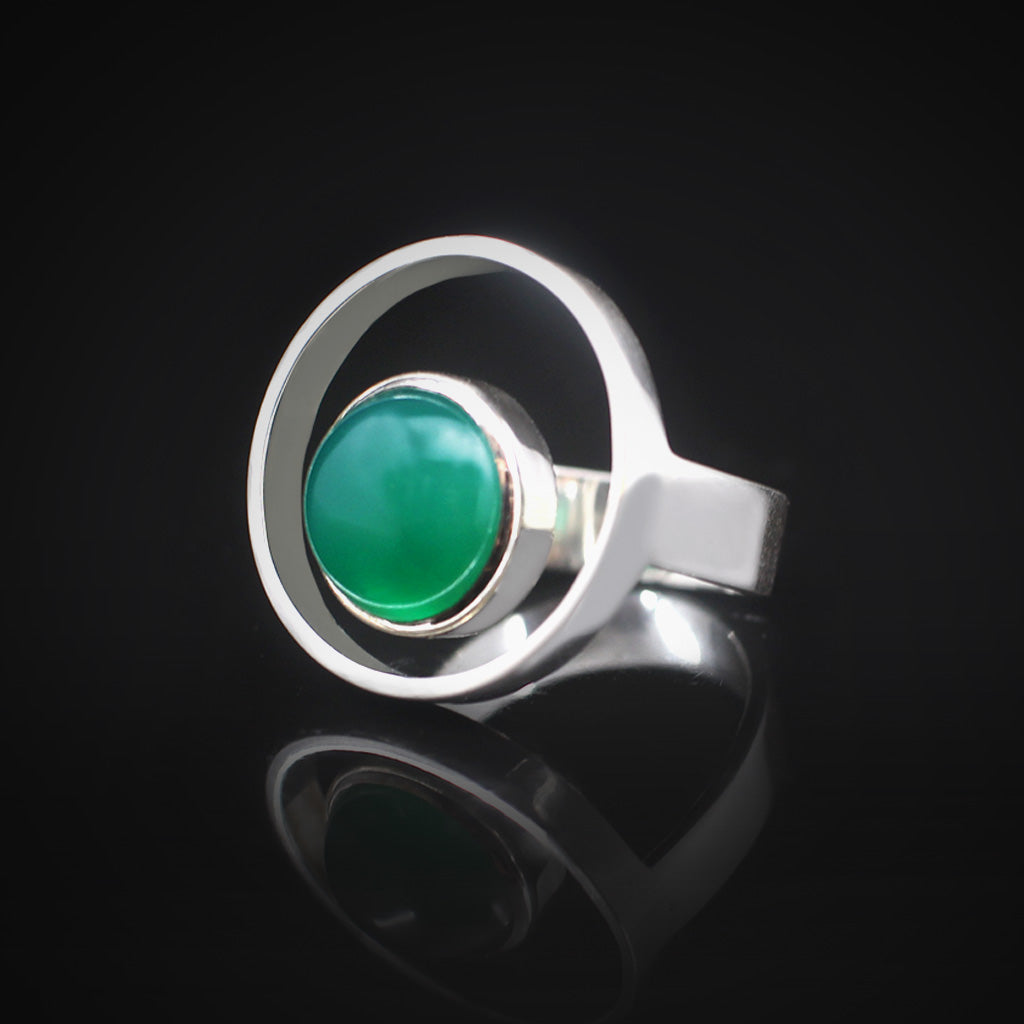 Focus | Jade Ring Silver | Yakubu Design | Image 2