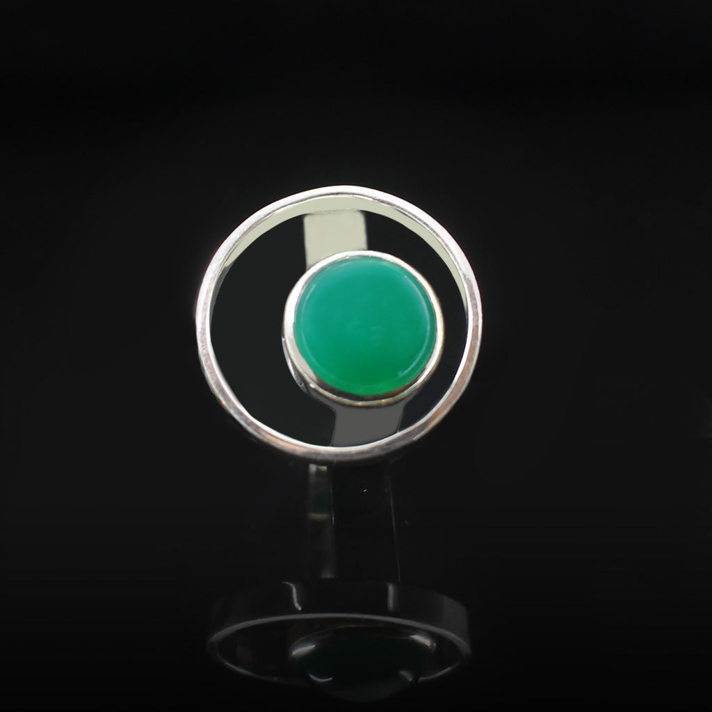 Focus | Jade Ring Silver | Yakubu Design | Image 3