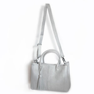 Grey Snake Tote | Genuine Snake skin Leather Tote Bag | Yakubu Design | Image 1