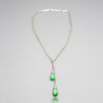 Gaspeite  Silver  Necklace | Gaspeite Tears | Yakubu Design | 1