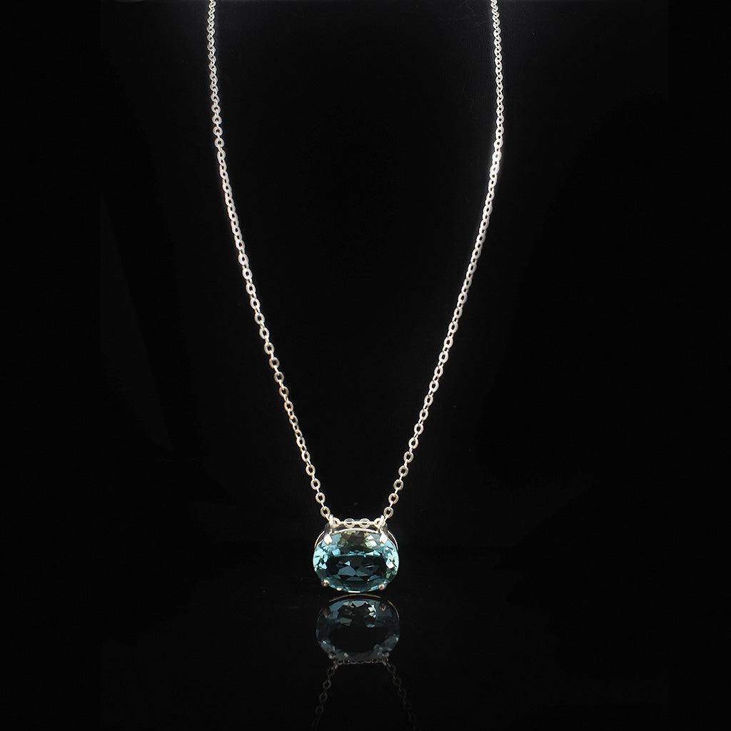 Clear Water Set | Blue topaz Silver Necklace | Blue topaz Silver Ring | Yakubu Design | Image 2