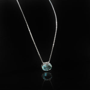 Clear Water Set | Blue topaz Silver Necklace | Blue topaz Silver Ring | Yakubu Design | Image 3