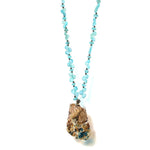 Seaside Set | Apatite Stone Necklace Silver | Turquoise Stone Bracelet Silver | Turquoise Stone Ring Silver | Yakubu Design | Image 9
