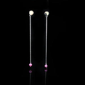 Pink Madonna Set | Pink Pearl, Silver Earing | Pink Pearl, Silver Necklace | Pink Pearl, Silver Bracelet | Yakubu Design | Image 6