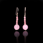 Pink Susan | RoseQuartz, Rose Gold-Plated Silver Necklace | RoseQuartz, Rose Gold-Plated Silver Earing | Yakubu Design | Yakubu Design Image 3