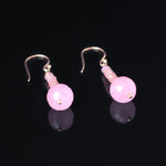 Pink Susan | RoseQuartz, Rose Gold-Plated Silver Necklace | RoseQuartz, Rose Gold-Plated Silver Earing | Yakubu Design | Yakubu Design Image 4