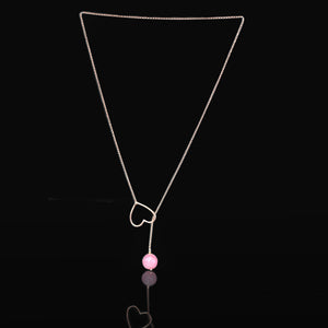 Pink Susan | RoseQuartz, Rose Gold-Plated Silver Necklace | RoseQuartz, Rose Gold-Plated Silver Earing | Yakubu Design | Yakubu Design Image 2