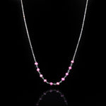 Pink Madonna Set | Pink Pearl, Silver Earing | Pink Pearl, Silver Necklace | Pink Pearl, Silver Bracelet | Yakubu Design | Image 2