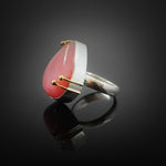 Pink Tear | Pink Opal Stone Ring 18k gold-plated  | Yakubu Design | Image 2