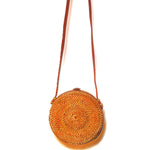 Rattan Cross Body Bag w/ Leather Clasp | Yakubu Design | Image 2