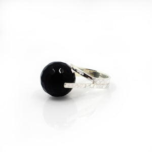 Floating Onyx Ring | Onyx Silver Ring | Yakubu Design | Image 7