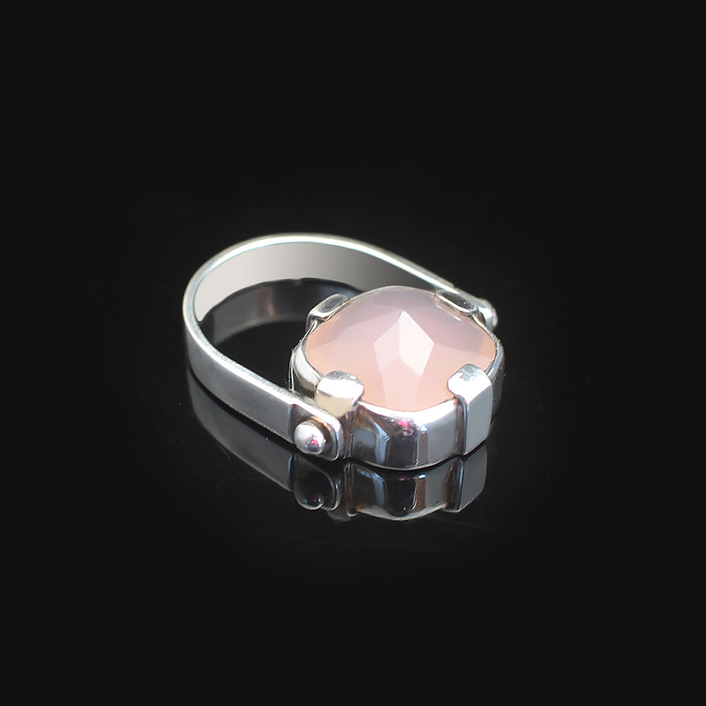 Dream Rose Ring | Rose Quartz Silver Ring | Yakubu Design | Image 2