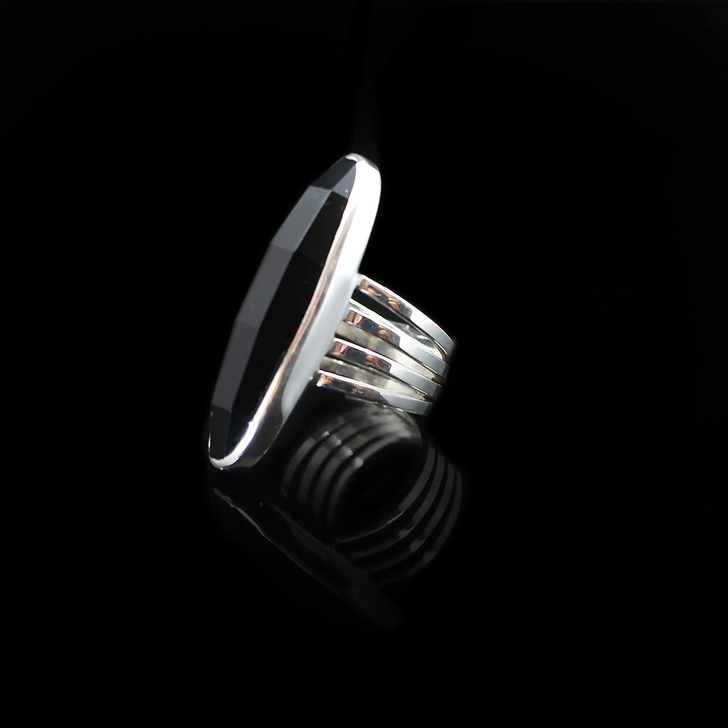 Siren Set | Cornelian Silver  Earing |  Onyx Silver Ring | Yakubu Design | Image 4