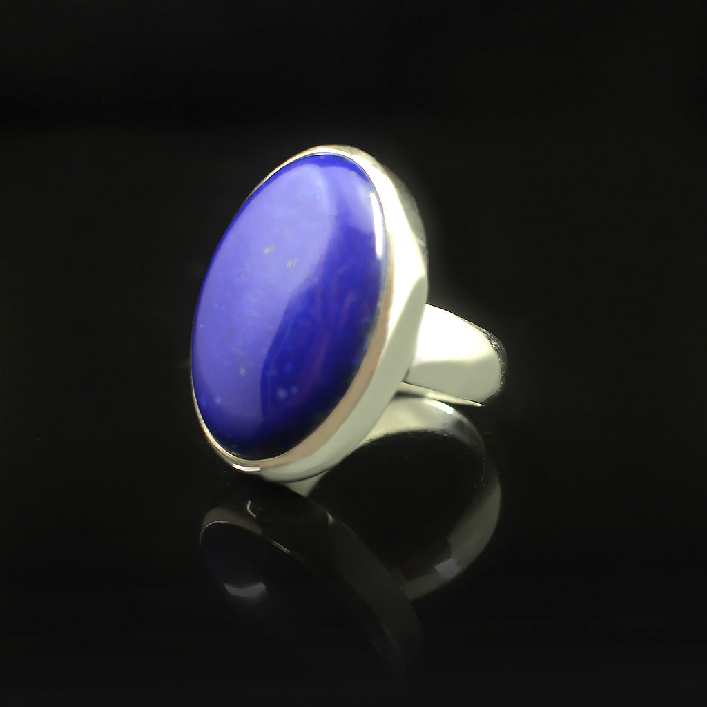 Lapis Lazuli Bracelet |Silver Iolite Necklace Silver| Lapis Lazuli Silver Ring| Set|Image 4