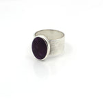 Chaorite Stone Necklace Silver | Sugilite Stone Ring Silver | Set | Yakubu Design | Image 8