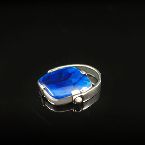 Ocean Blue | Paua Silver 925 Ring | Yakubu Design | Image 3