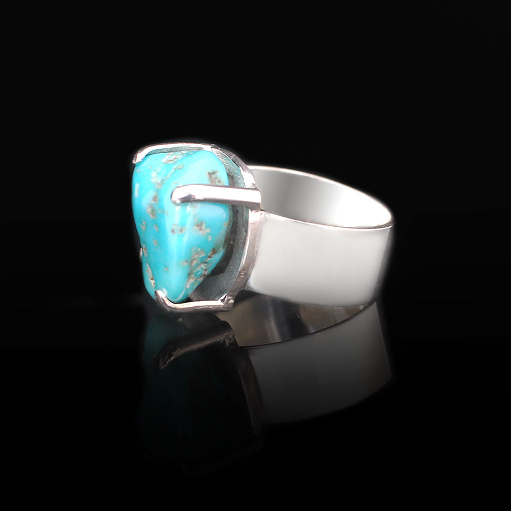Seaside Set | Apatite Stone Necklace Silver | Turquoise Stone Bracelet Silver | Turquoise Stone Ring Silver | Yakubu Design | Image 7