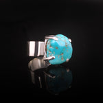 Seaside Set | Apatite Stone Necklace Silver | Turquoise Stone Bracelet Silver | Turquoise Stone Ring Silver | Yakubu Design | Image 8