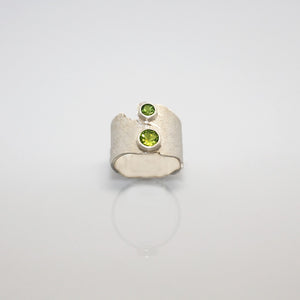  Green quartz  Silver Ring  | Snake Eyes | Yakubu Design | 2