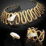 Serpent Set 18k gold plating Choker Shell |18k gold plating Bracelet Shell |18k gold plating Ring Shell| Image 2