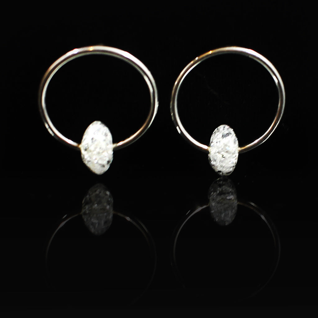  Glow Hoops | Crystal Silver Earing | Yakubu Design | Image 2